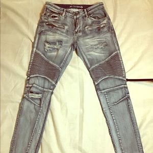 Moto Biker Jeans